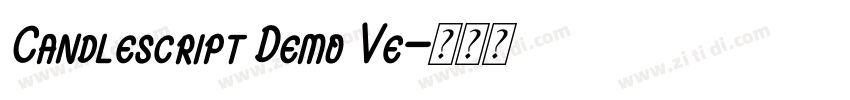 Candlescript Demo Ve字体转换